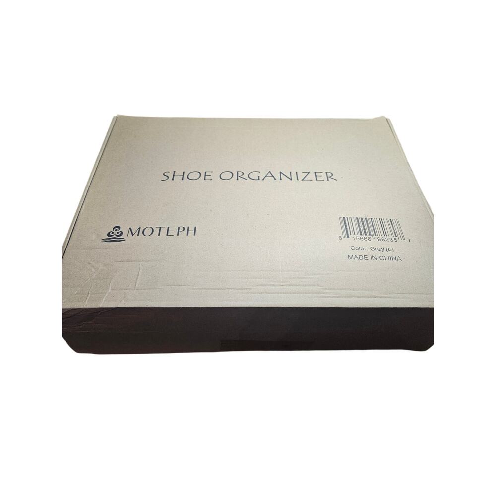 Moteph Shoe Organizer Large Grey